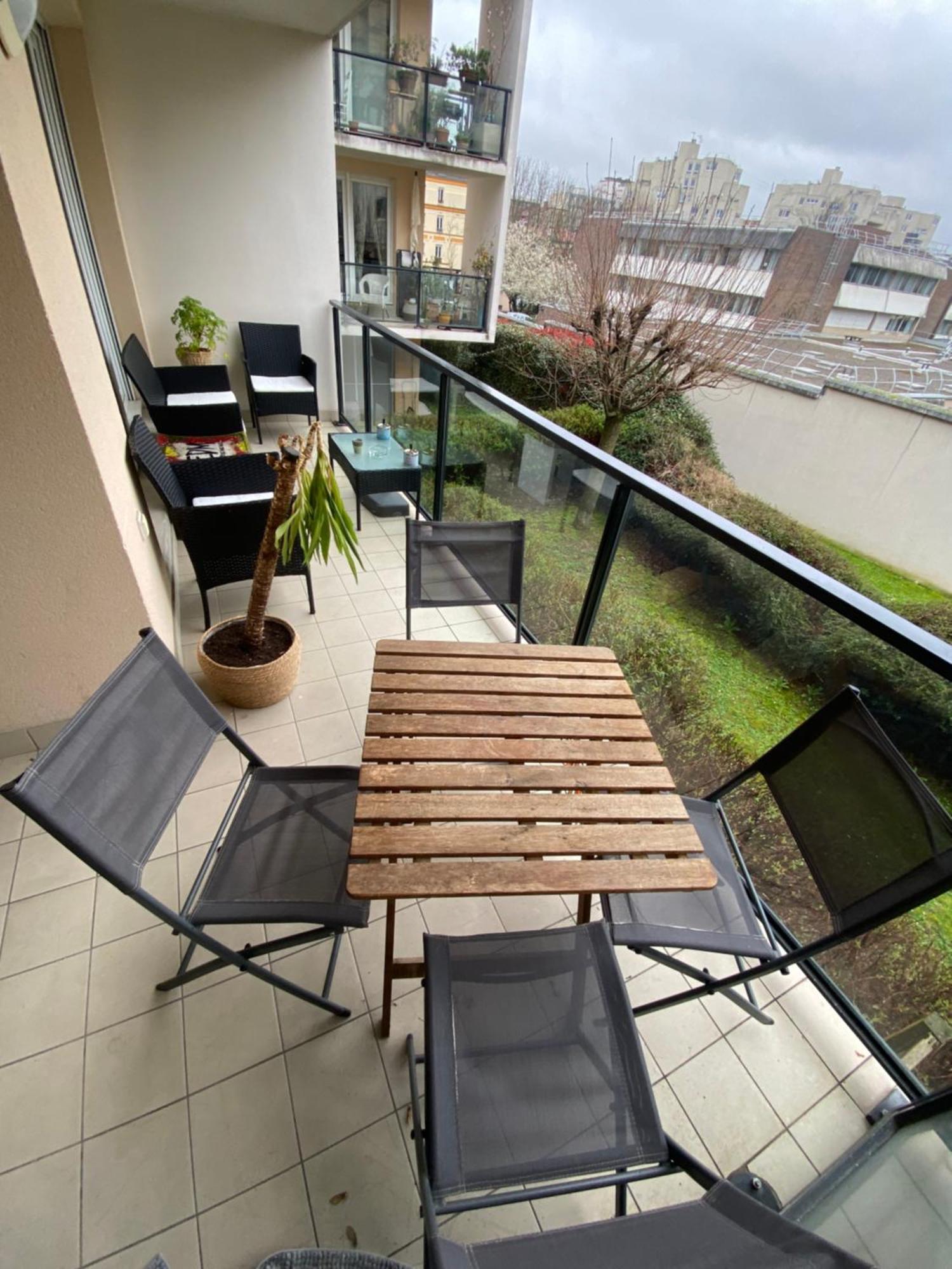 Spacieux 3 Pieces Sur Jardin Ivry-sur-Seine Eksteriør billede